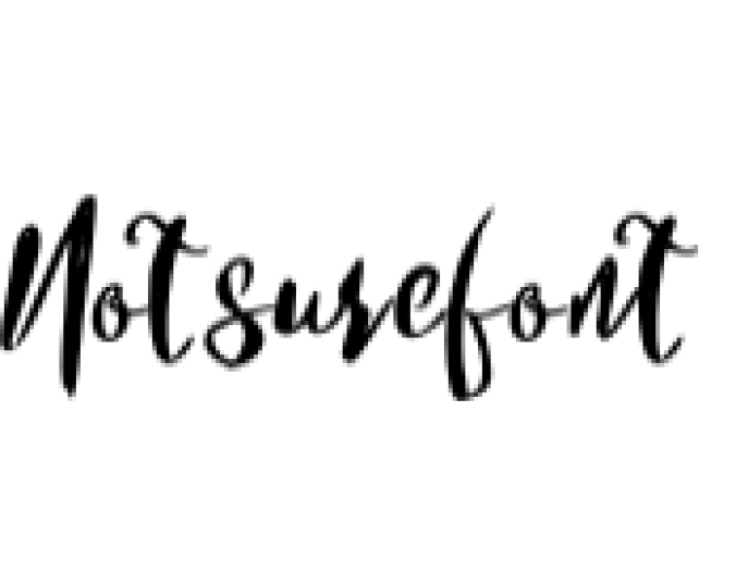 Notsure Font Preview