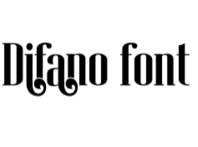 Difano Font Preview