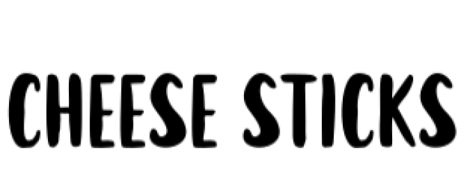 Cheese Sticks Font Preview