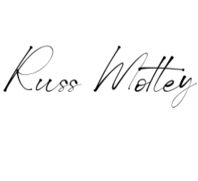 Russ Motley Font Preview