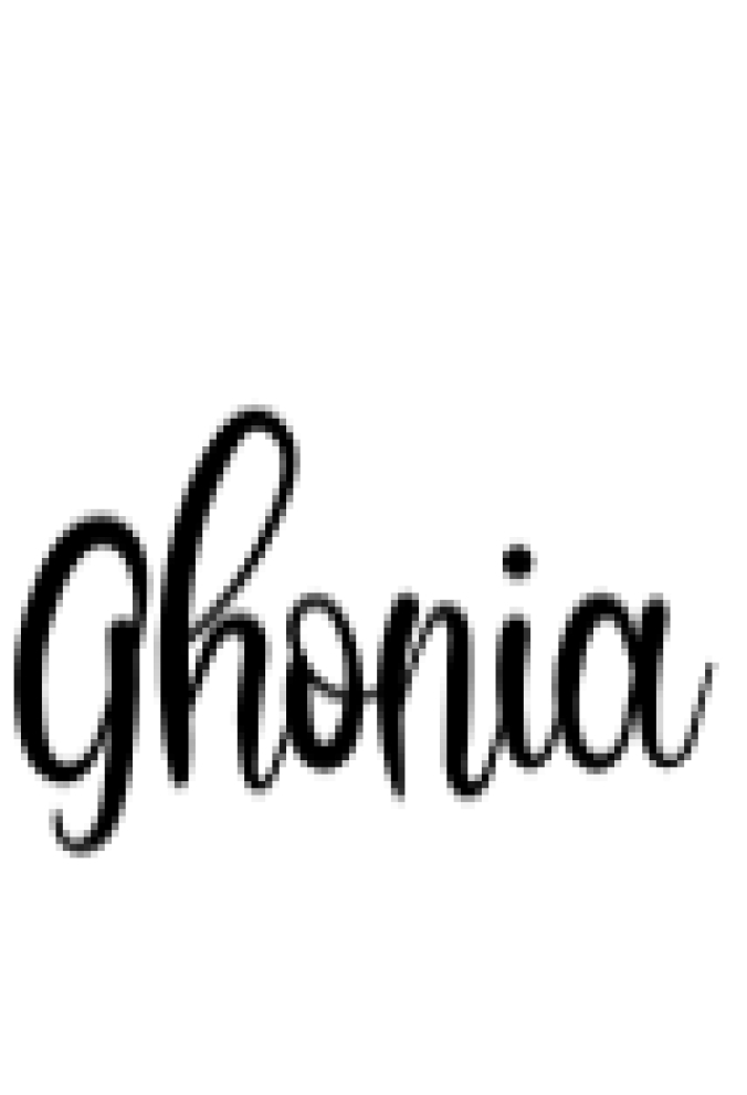 Ghonia Font Preview