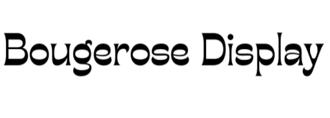 Bougerose Font Preview