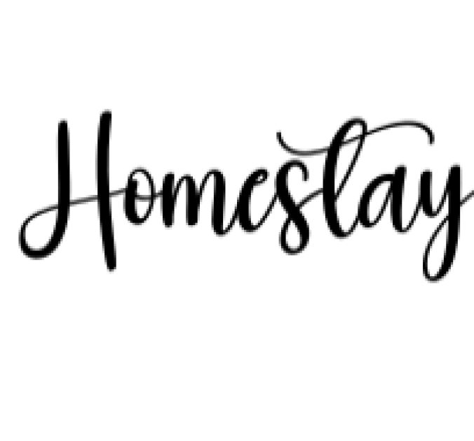 Homestay Font Preview