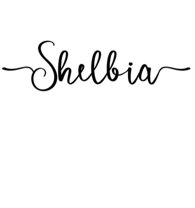 Shelbia Font Preview