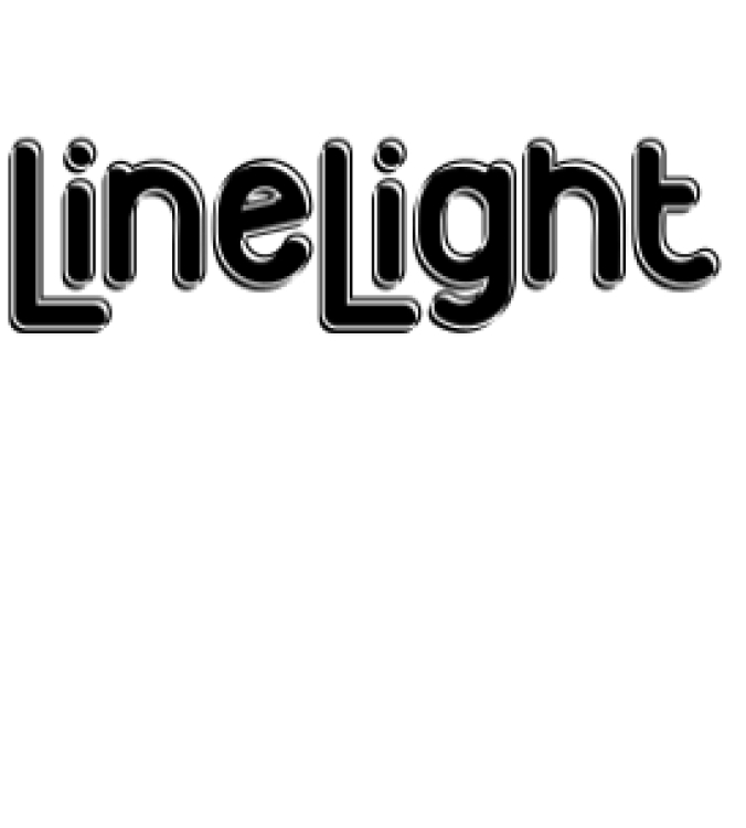 Line Light Font Preview
