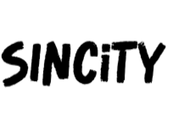 Sincity Font Preview