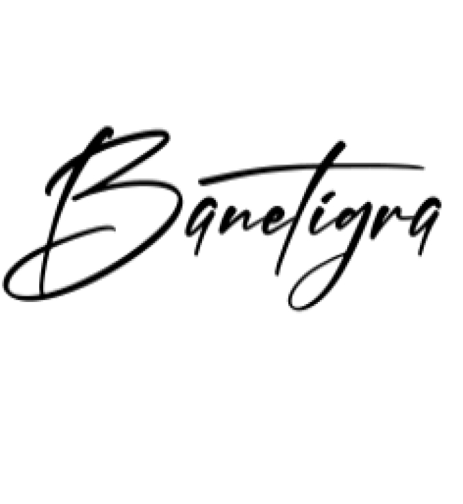 Banetigra Font Preview