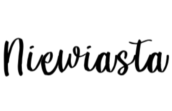 Niewiasta Font Preview