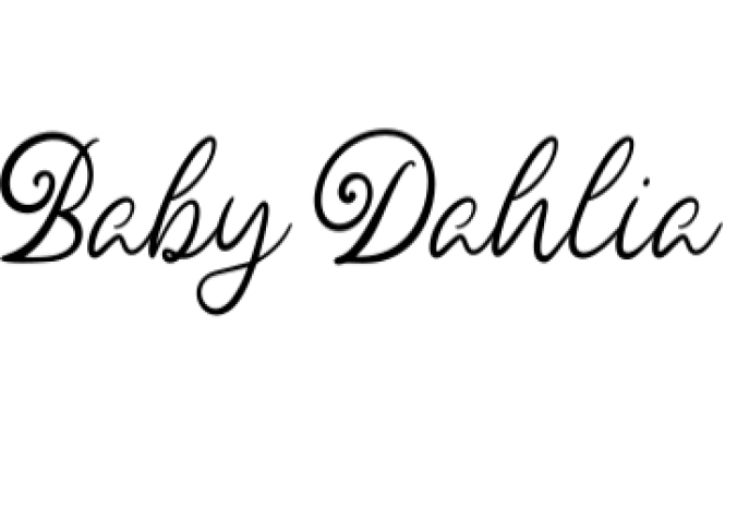 Baby Dahlia Font Preview