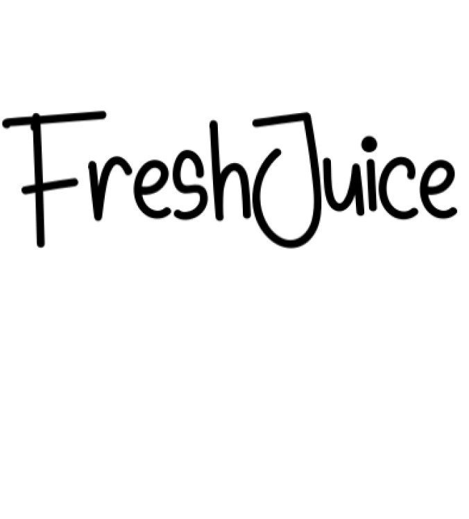 Fresh Juice Font Preview
