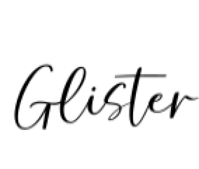 Glister Font Preview