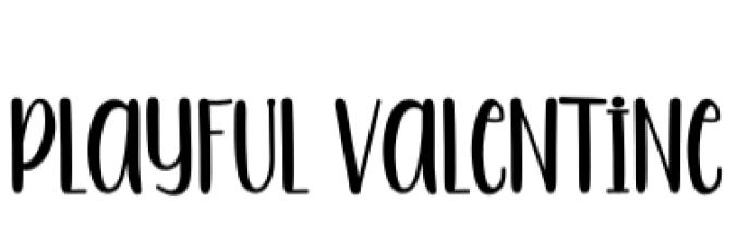 Playful Valentine Font Preview