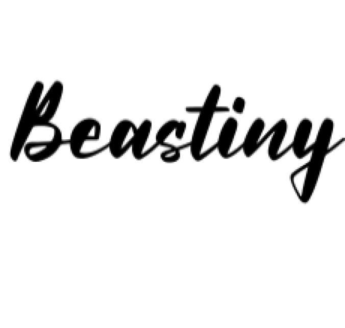 Beastiny Font Preview