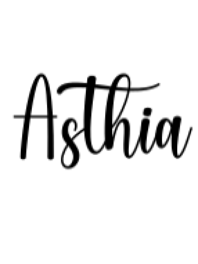 Asthia Font Preview
