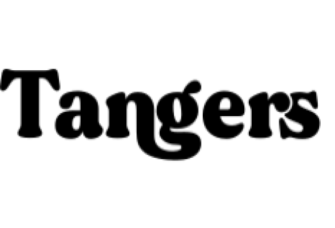 Tangers Font Preview