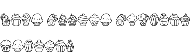 Cake Doodle Font Preview