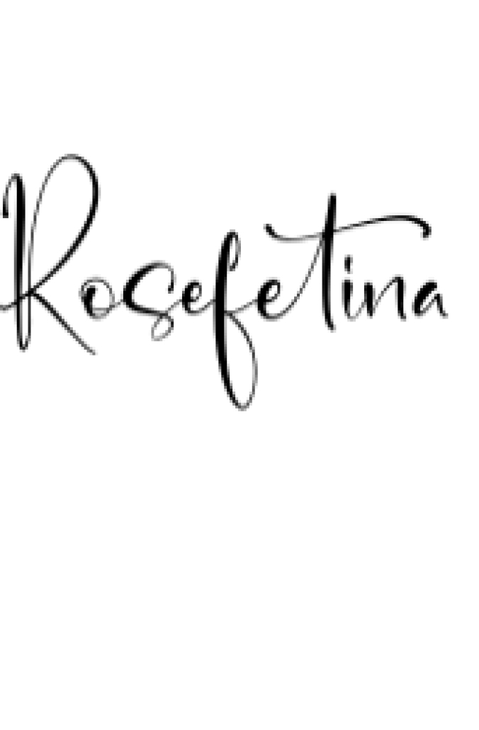 Rosefetina Font Preview