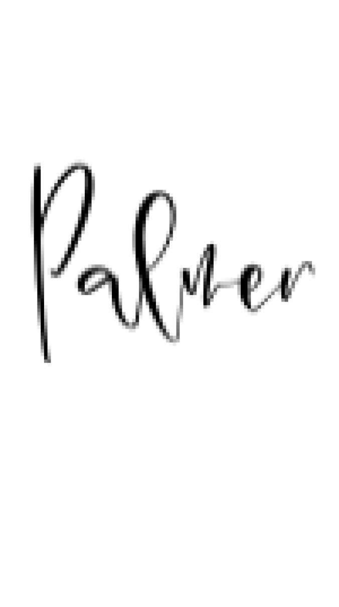 Palmer Font Preview