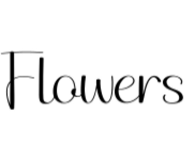 Flowers Font Preview