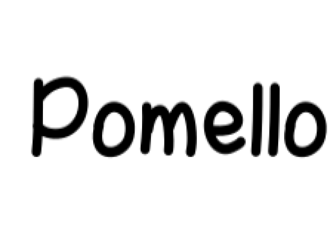 My Name is Pomello Font Preview