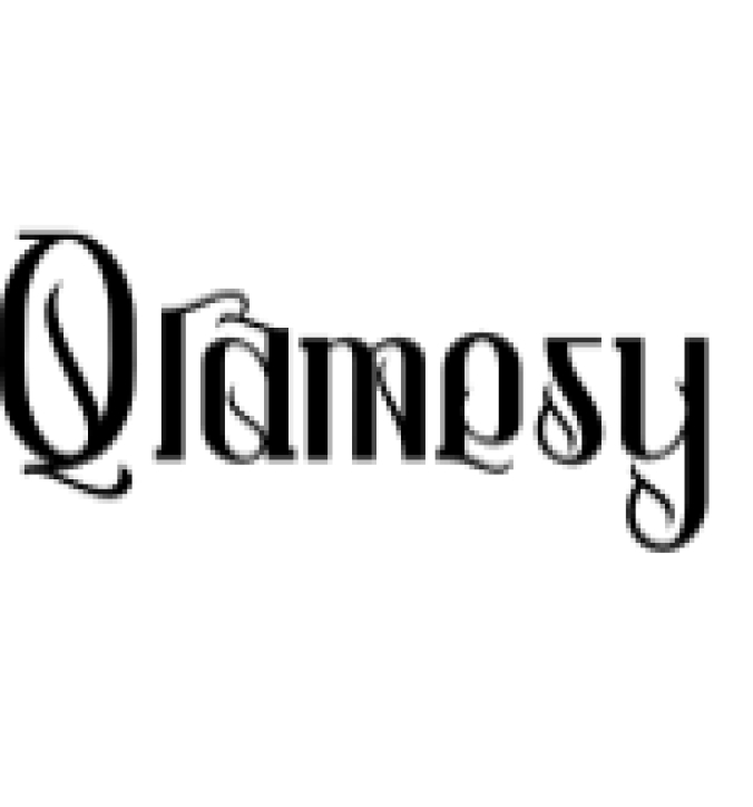 Qramesy Font Preview