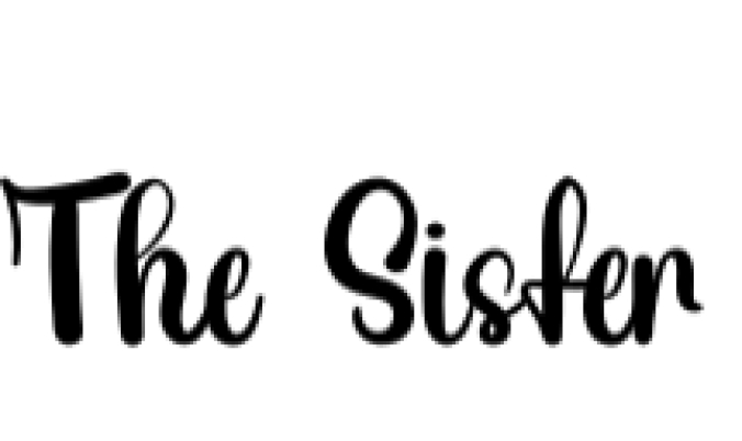 The Sister Font Preview