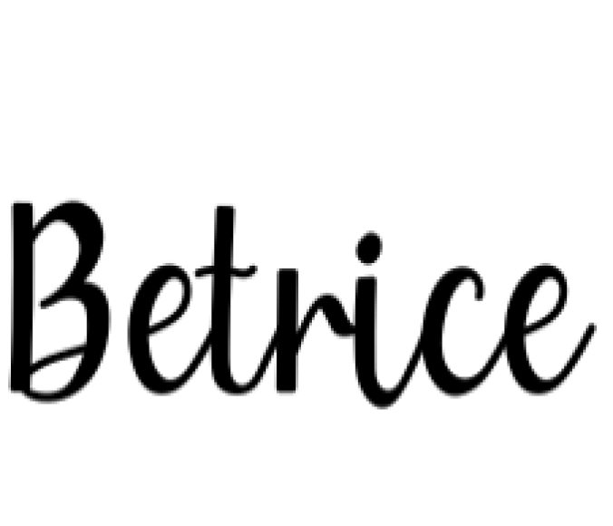 Betrice Font Preview