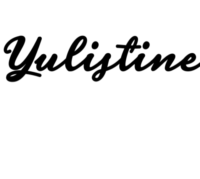 Yulistine Font Preview