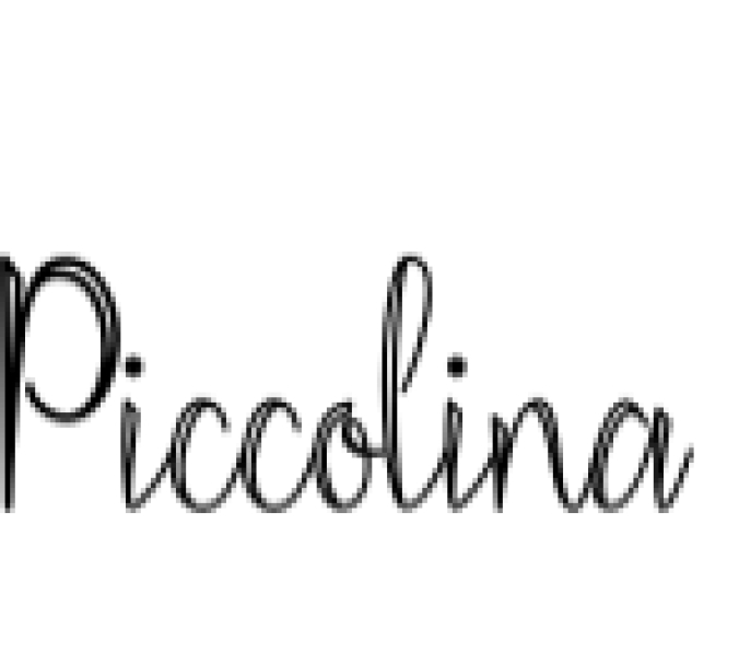 Piccolina Font Preview