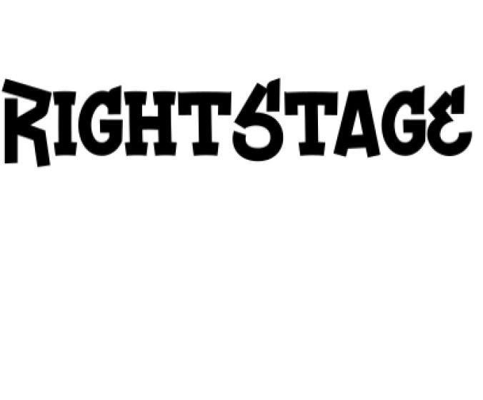 Right Stage Font Preview