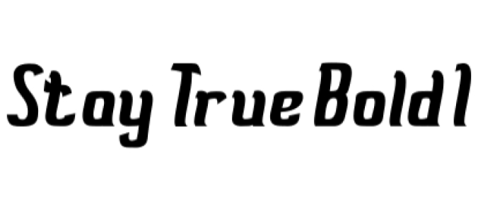 Stay True Font Preview