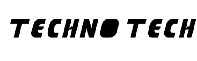 Techno Tech Font Preview