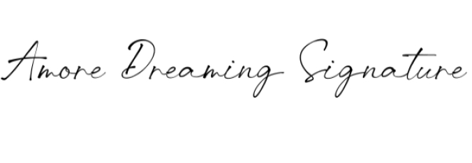 Amore Dreaming Font Preview