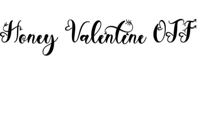 Honey Valentine Font Preview