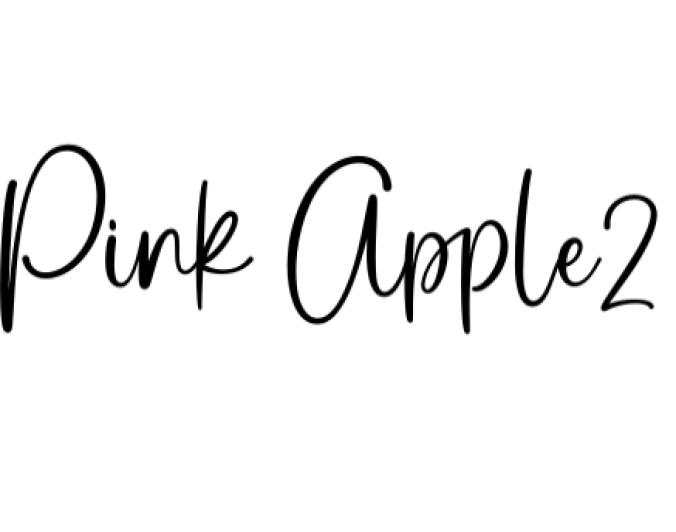 Pink Apple Font Preview