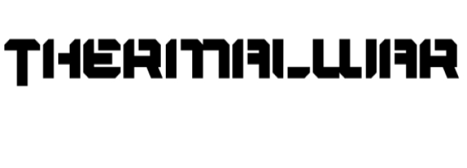 Thermal War Font Preview