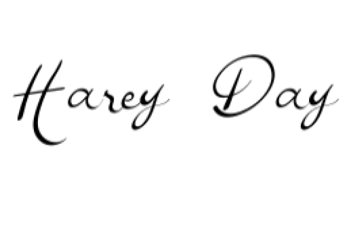 Harey Day Font Preview