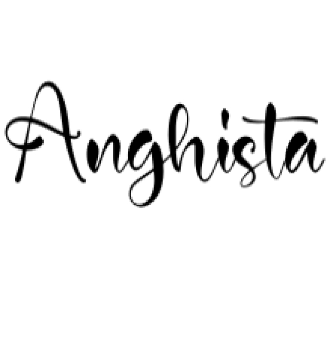 Anghista Font Preview