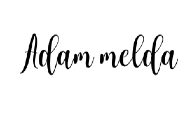 Adam Melda Lovely Font Preview