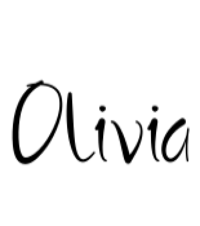 Olivia Font Preview