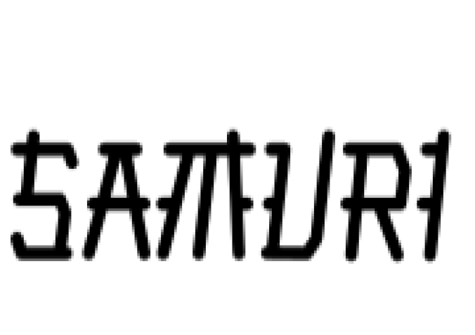 Samuri Faux Japanese Font Preview
