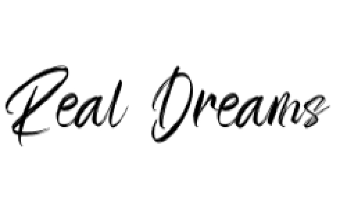 Real Dreams Font Preview