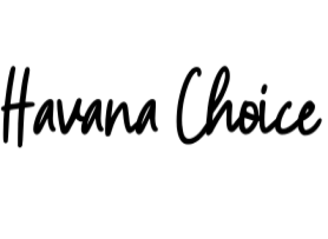 Havana Choice Font Preview