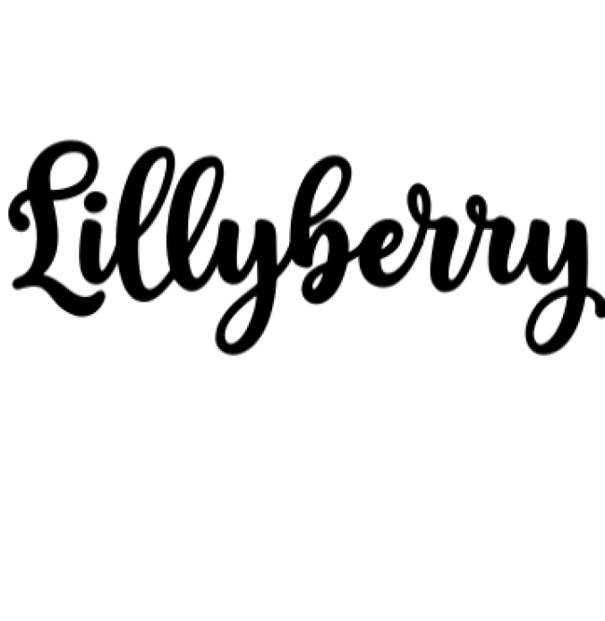 Lillyberry Font Preview