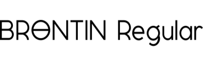 Brontin Font Preview