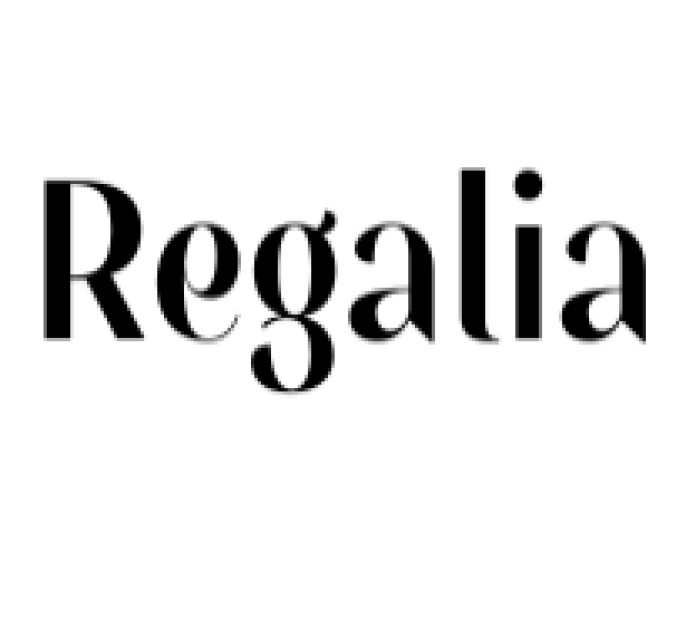 Regalia Font Preview