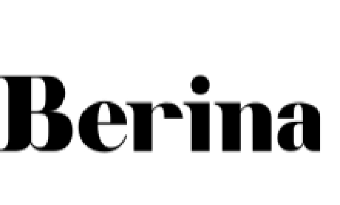 Berina Font Preview