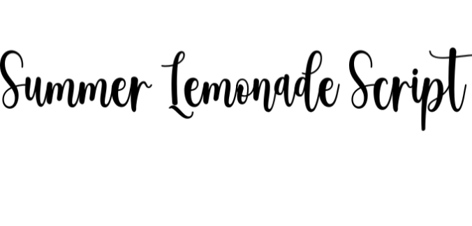 Summer Lemonade Font Preview