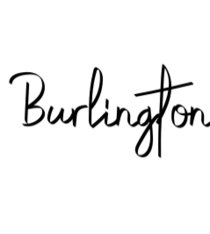 Burlington Font Preview