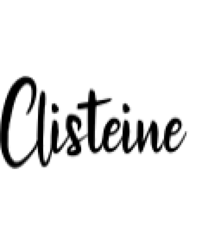 Clisteine Font Preview